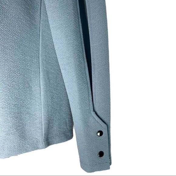 Ivanka Trump Split Sleeve Blue Top - Picture 6 of 7